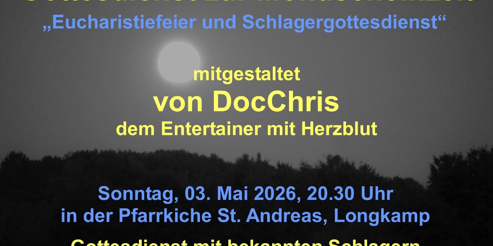 Plakat Gottesdienst zur Mondscheinzeit