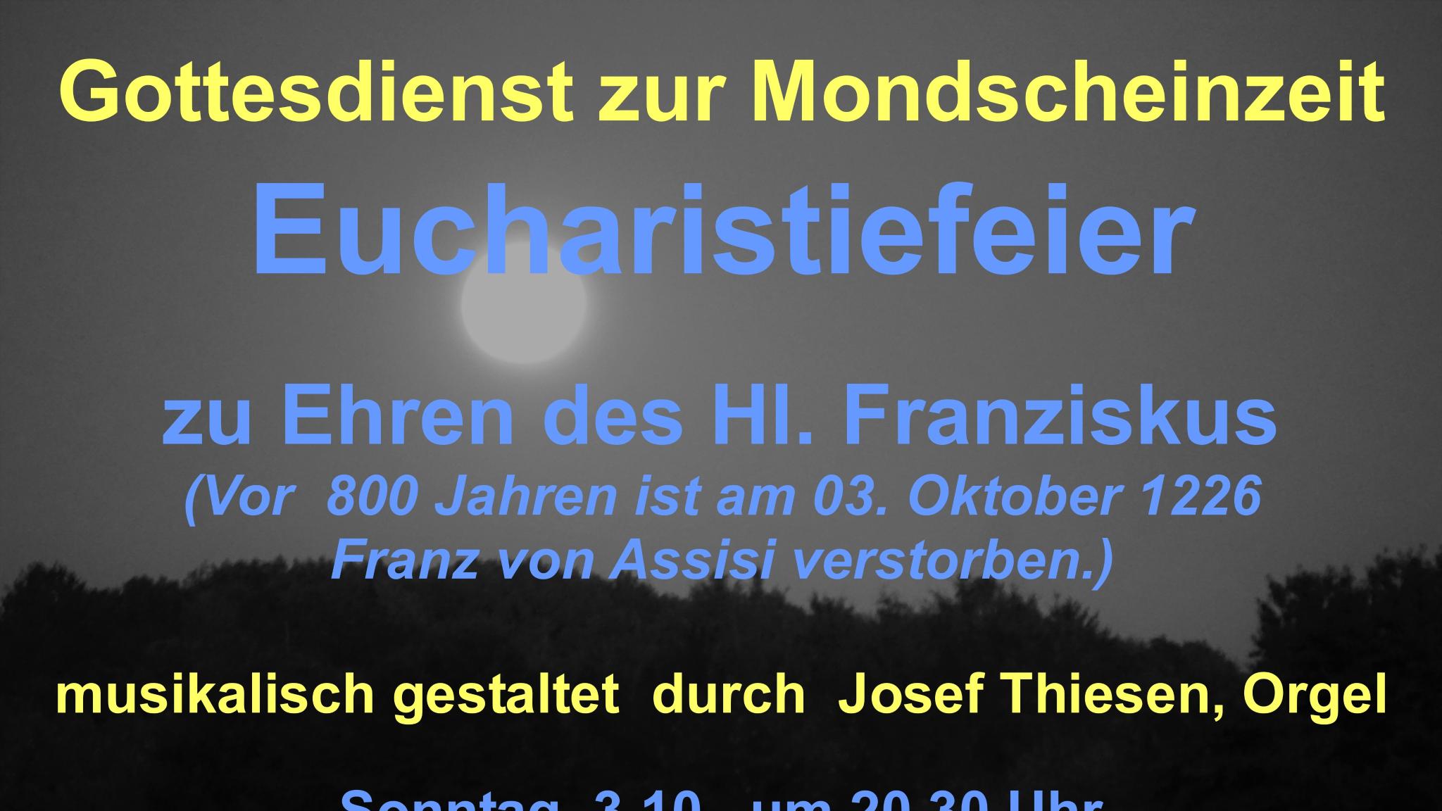 Dunkles Plakat mit Mond