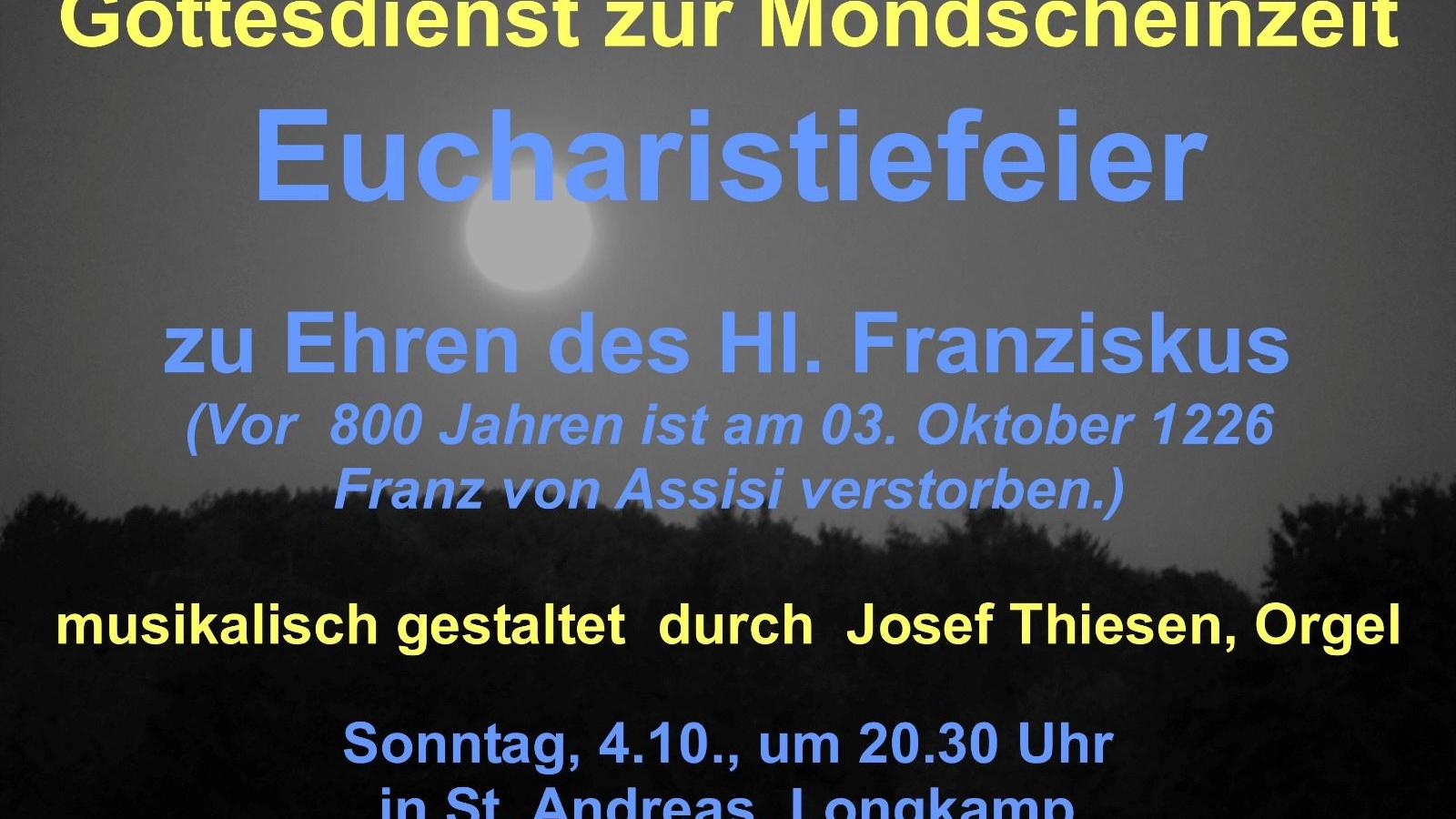 Plakat mit Mond