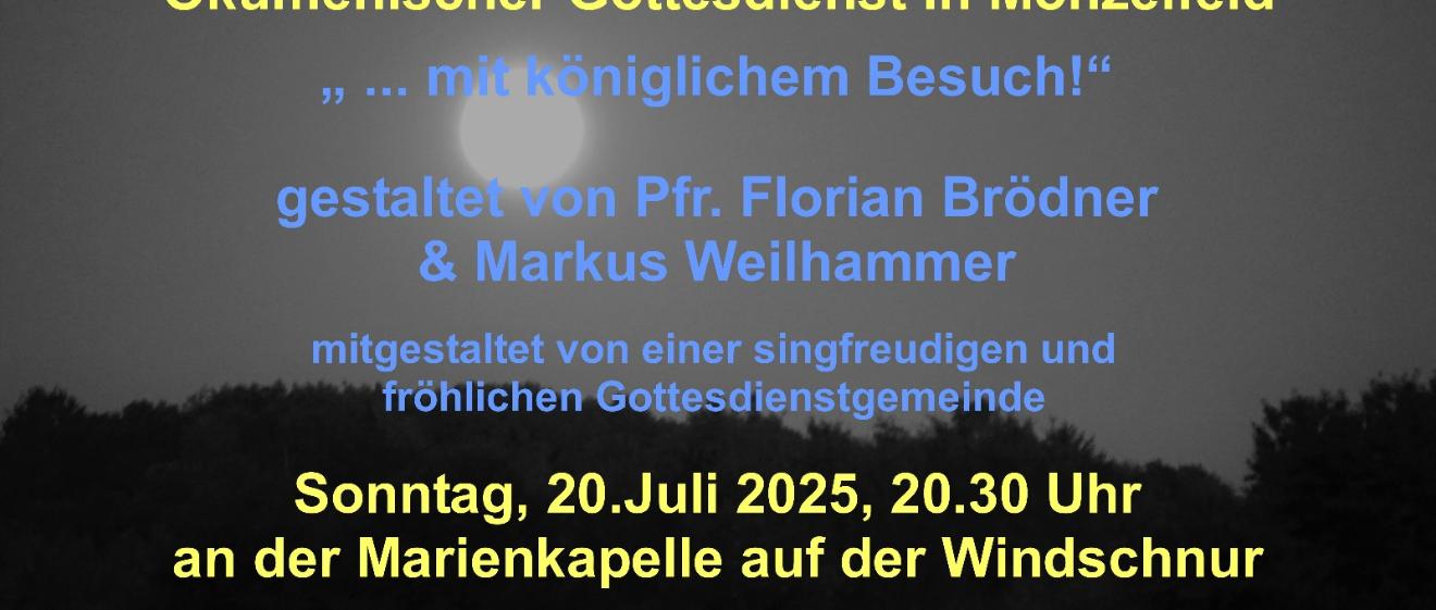 Plakat Monscheingottesdienst