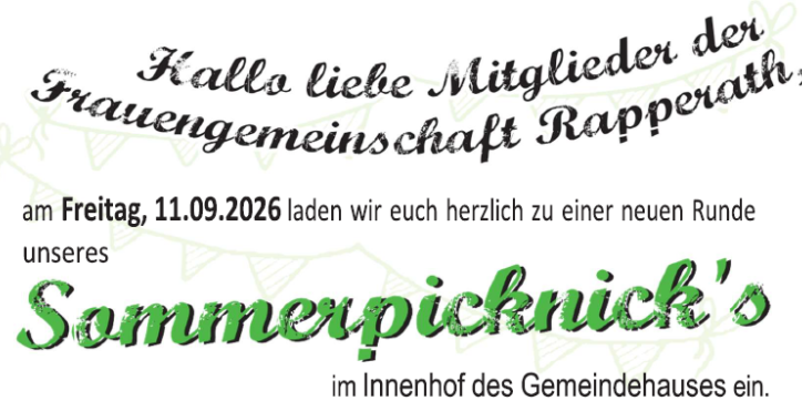 Plakatausschnitt Sommerpicknick